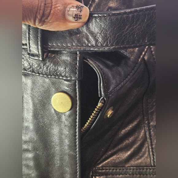 #181 Banana Republic Women's Chocolate Brown Buttery Soft Leather Jacket - Picture 3 of 7